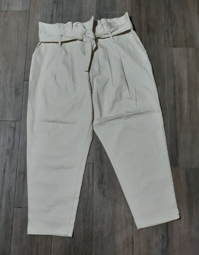 Pantalon Tobillero Jeans Paper Bag Mujer Tall Extra 18 / Xxl