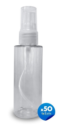 Imagen 1 de 10 de Botellas Plasticas Pet 60 Cc X 50un Con Spray Rociador