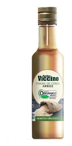 Vinagre De Cereal - Arroz Orgânico 250ml - Senhor Viccino