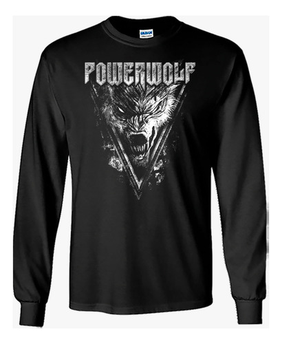 Powerwolf Playera Manga Larga T04