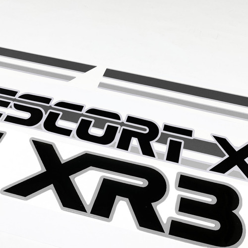 Banda lateral negra Escort Xr3 Mk3 83/86 y pegatina trasera