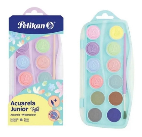 Acuarela Junior Pastel Pelikan Con 12 Original