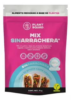 Mix Sabor Arrachera Sin Soya Carne Vegana Plant Squad 75 G