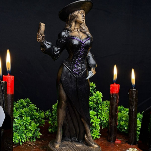 Imagem Maria Quitéria (d) - Umbanda Candomblé Cor Dourado