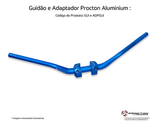 Guidão Fat Bar Procton Racing + Adaptador Xj6