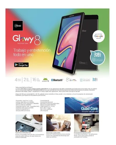Tablet 8 4g Wifi, Bluetooth, Telefono Sim,doble Cámara