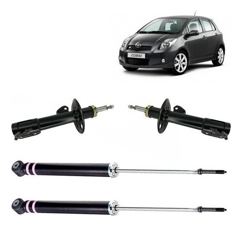 Kit Amortiguador Del Tras Para Toyota Yaris 1.5 2009 2012