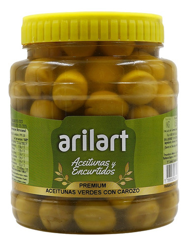 Aceitunas Verdes Enteras Premium 000 X 1 Kg