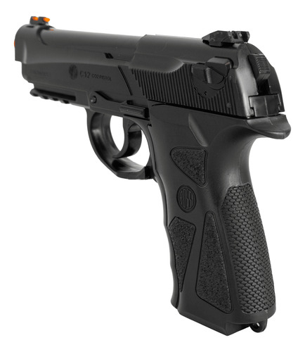 Pistola Airgun R12 Co2 4.5mm C12 Combo - Maleta E Esferas