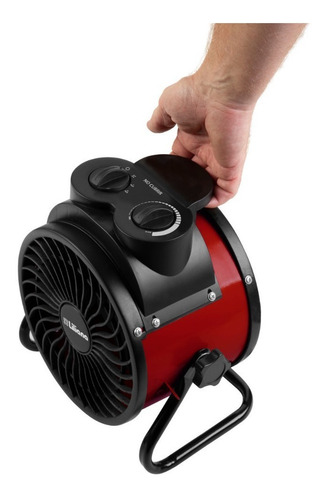 Imagen 4 de 4 de Caloventor Liliana Cfi700ar Forzador Heatcyclone Tambor Rojo