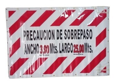 Cartel De Sobrepaso Ancho 3.90 Mts Largo 25 Mts P/ Carreton