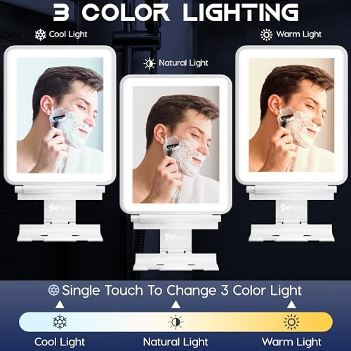 Espejo De Ducha Grande Con Luz Led Antiniebla