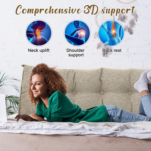 Wenqik Almohada De Cuña, Cabecero Triangular, Respaldo De De