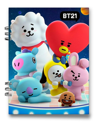 Imagen 7 de 10 de Cuaderno Bt21 15x20 Cms Media Carta 100 Hojas