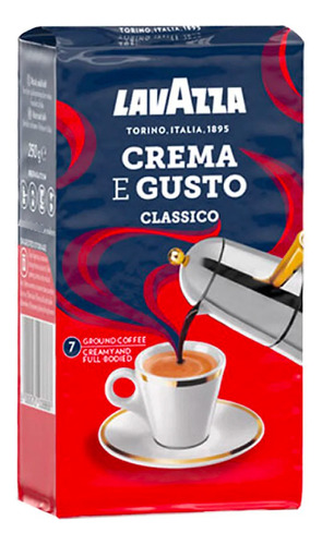 Café Molido Lavazza Crema E Gusto Classico 250gr. 