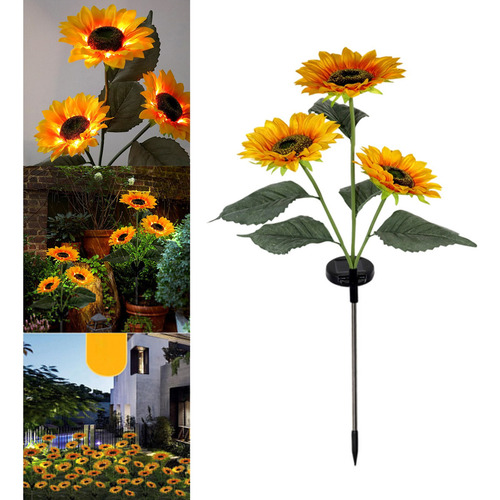 Luces Solares De Girasol Luces De Girasol Mejoradas Con