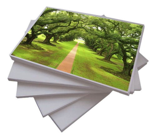 Papel Fotográfico Premium A4 Matte 230g 600 Folhas Premium Cor Branco