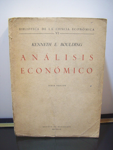 Adp Analisis Economico Kenneth Boulding Revista De Occidente