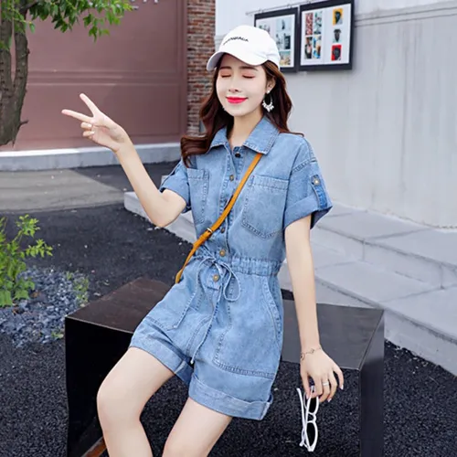 Enterizo short jean sale