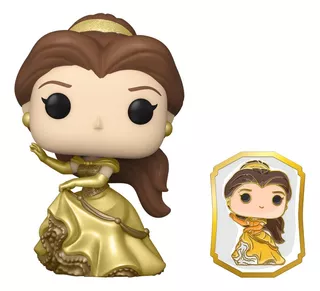 Funko Pop Disney Bella Y La Bestia * Belle ( Gold ) C/ Pin