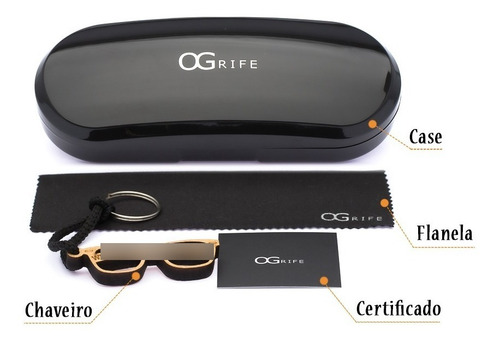 Imagem 2 de 8 de Armação Titânium Oculos Flexível Og 3066-c Aro Fechado Leve