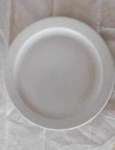 Plato Grande Blanco Porcelana 