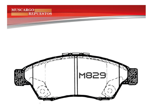 Pastillas Freno Delanteras Para Mazda 2 1.5 Sedan 2009 2013