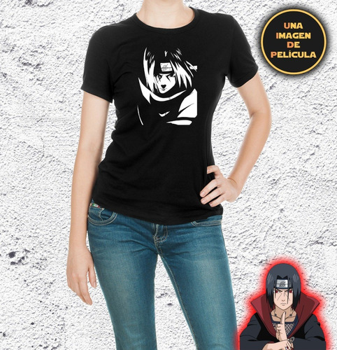 Remera Algodón Mujer Anime Manga Zorro Ninja Otaku