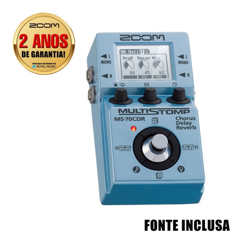 Zoom Pedal De Efeitos Para Guitarra Ms70 Cdr