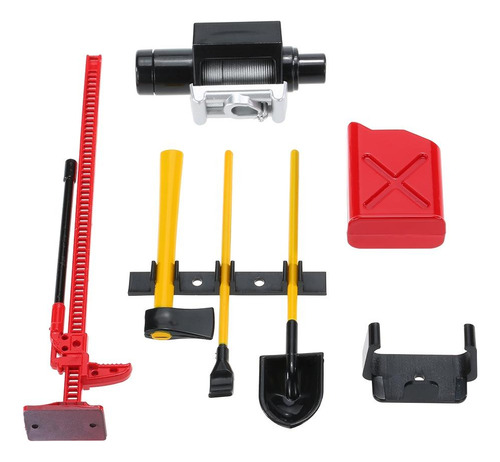 Juguetes De Rc Crawler 1:10 Mini De Winch De Rojo