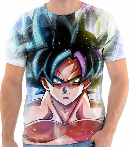 D1 Camiseta Camisa Goku Ultimate Breaker Instinto Suprem...