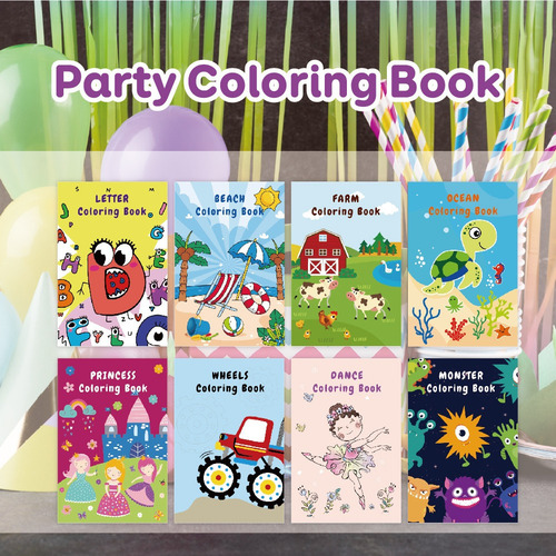 Libro Para Colorear De 8 Dibujos Carta