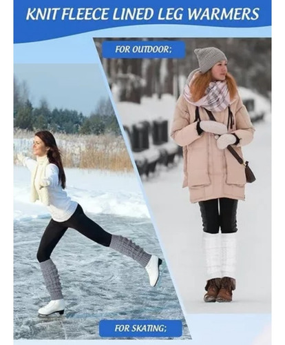 Para 3 Pares De Calentadores De Piernas De Invierno Para