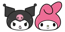 Comprar Caretas De Cartón - Pack X 10 - My Melody & Kuromi Color Rosa Chicle My Melody Kuromi