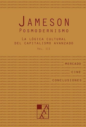 Libro Posmodernismo 3 De Fredric Jameson