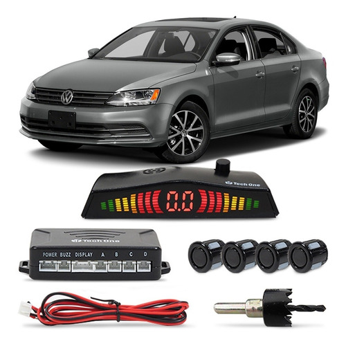 Kit Sensor Estacionamento Jetta 06 07 08 09 10 11 12 À 18 Ré