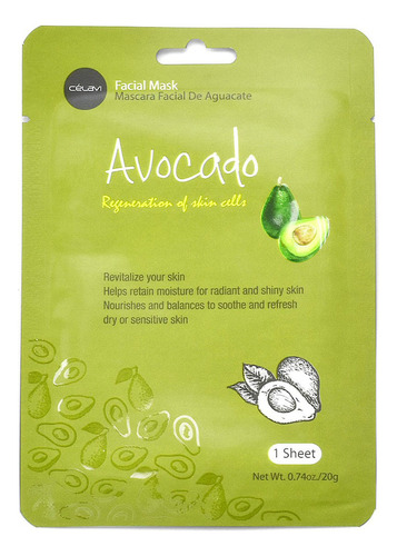 Celavi Mascarilla Facial De Aguacate