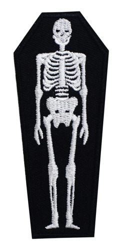 Patchkingdom Parche Bordado Diseño Calavera Esqueleto Humano