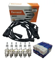 Comprar Cables De Bujías Ferrazzi + Bujias Ford Falcon\u002Ff100 221\u002F188