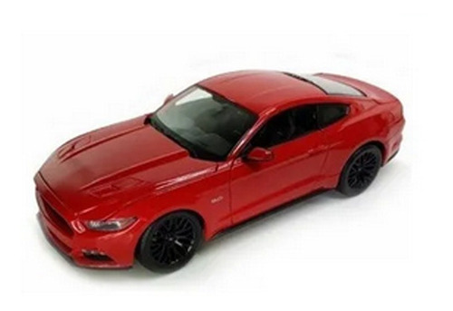 Auto Ford Mustang Gt Año 2015 Azul Coleccion Welly 1:24 St
