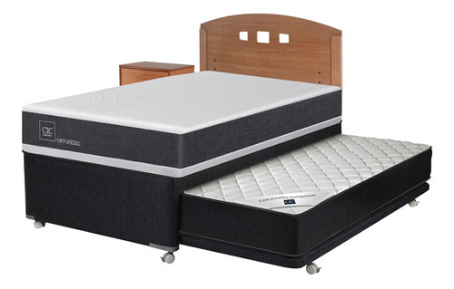 Imagen 2 de 4 de Divan New Ortopedic Black New Gales Cic