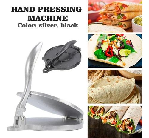 Prensa Em Liga De Alumínio Tortilla Press Flapjack Machine C