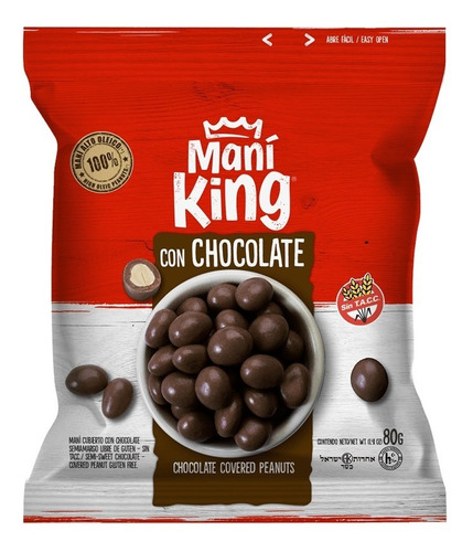 Mani Con Chocolate Mani King X 80g Sin Tacc