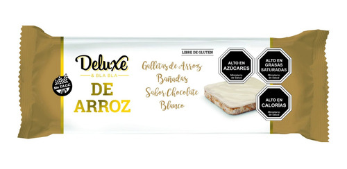 Galletas De Arroz Deluxe Cubierto Choc. Blanco 115 Grs