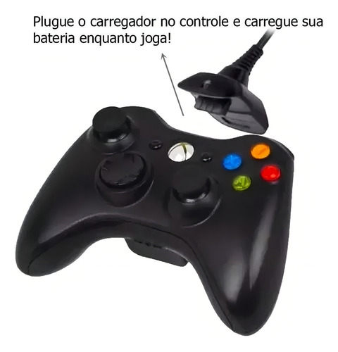 Kit 2 Baterias Recarregável Compatível Xbox 360 + Cabo