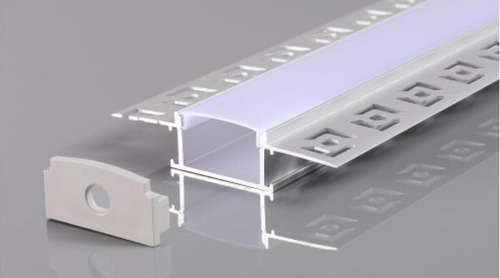 Perfil Aluminio Para Led Pared Techo Drywall Yeso 3 Metros