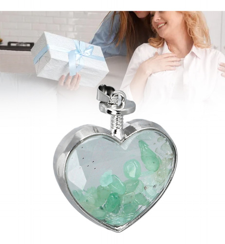 Botella En Forma De Corazón Con Botella De Deseos De Vidrio