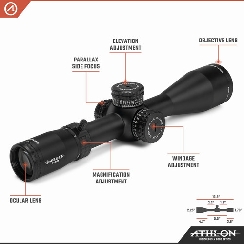 Mira De Rifle Athlon Optics Ares Btr Gen3 Aplr13 Ffp Ir Moa