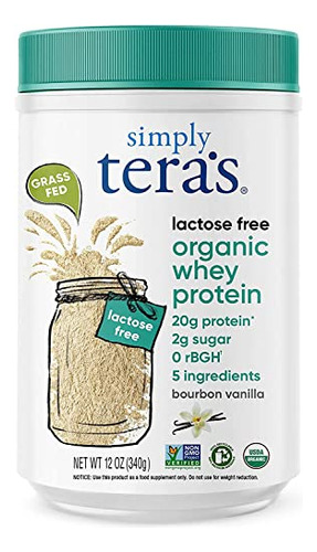 Teras Whey Protein Powder - Whey - Organic - Bourbon Vanill