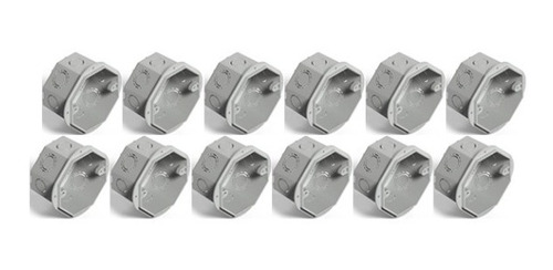 Imagen 2 de 3 de Caja Octogonal Pvc Genrod Pack Ahorro X 12 Unid - Tofema